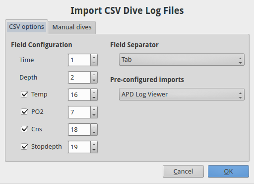 FIGURE: CSV download dialogue