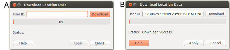 FIGURE: Downloading Companion app GPS data