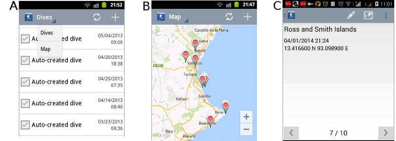 FIGURE: Companion App, añadir posición usando e mapa