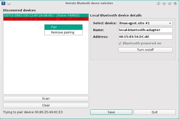 Рисунок: Сопряжение устройств Bluetooth