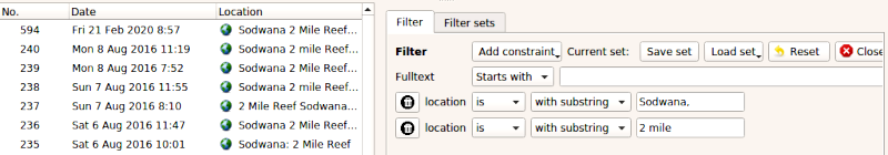 Figure: Filter: AND operation