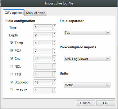 FIGURE: CSV download dialogue