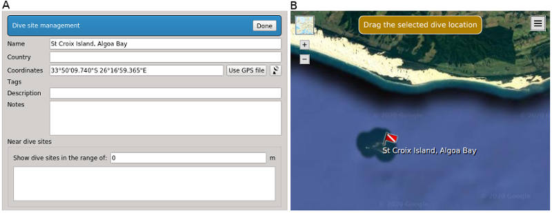 FIGURE:Location creation panel