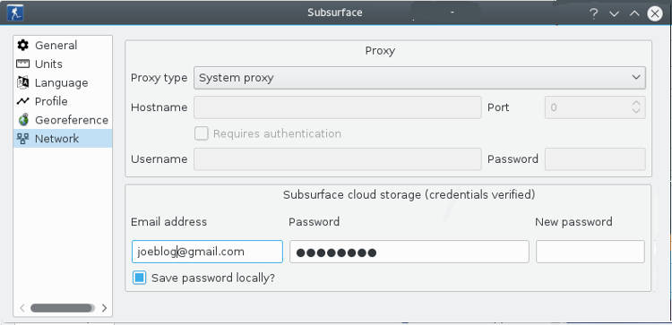 FIGURE: Preferences Network page