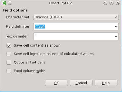 FIGURE: Field options