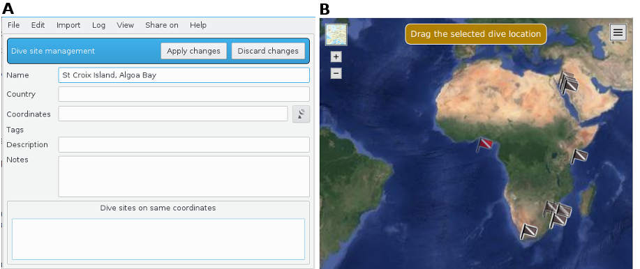 FIGURE:Location creation panel