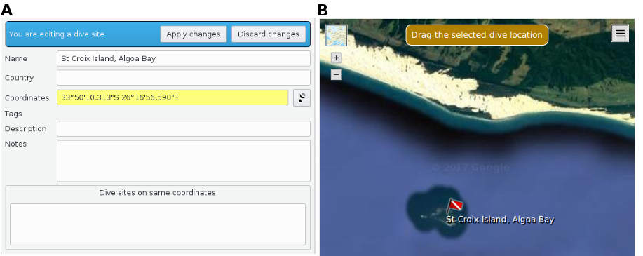 FIGURE:Location creation panel