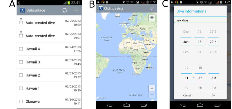 FIGURE: Companion App, add location using map