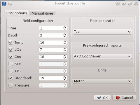 FIGURE: CSV download dialogue