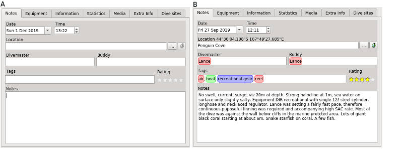 FIGURE: The Notes tab