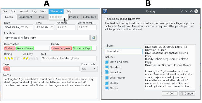 Figure: Facebook login