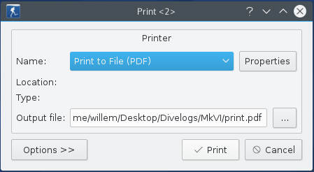 FIGURE: Print dialog