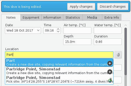 FIGURE:Location choice panel