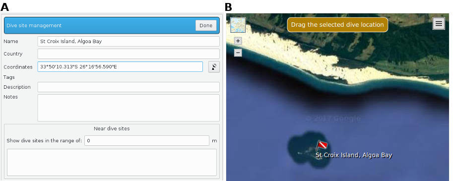 FIGURE:Location creation panel