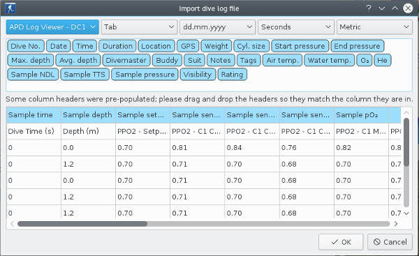 FIGURE: Import dialog: step 2